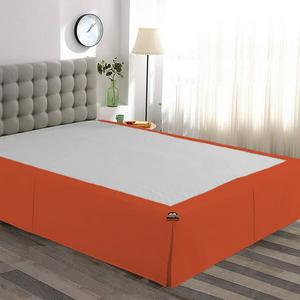 Orange Bed Skirt Solid (Comfy 300TC)