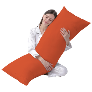 Orange Body Pillow Cover Solid (Comfy 300TC)