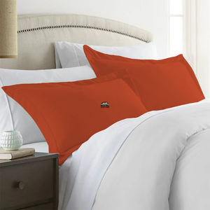 Orange Pillow Shams Solid Comfy