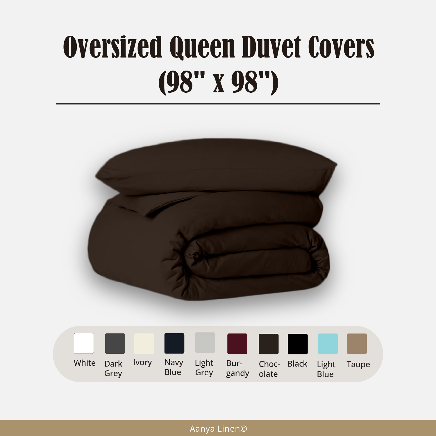 Oversized King Duvet Covers 120"x98"