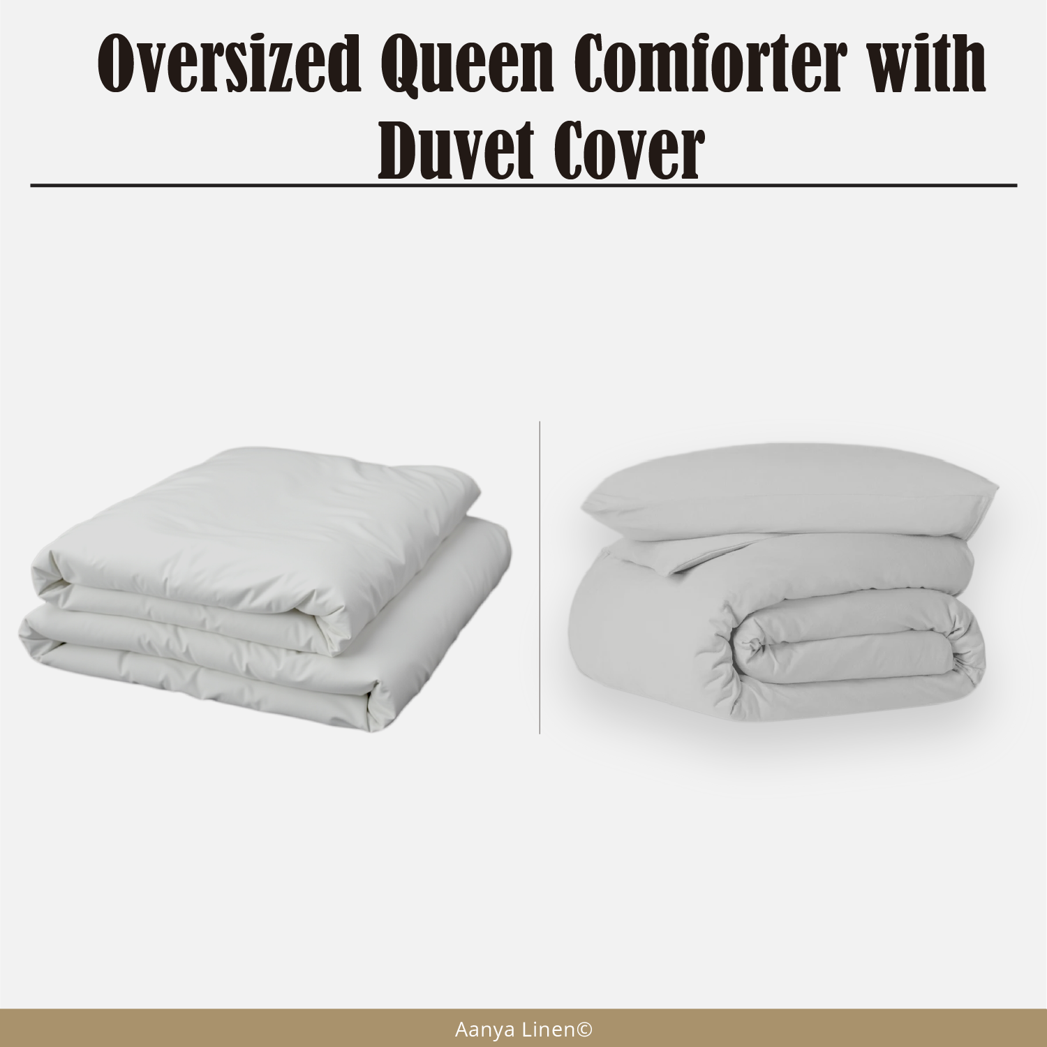 Oversized Queen Comforter with Duvet Cover