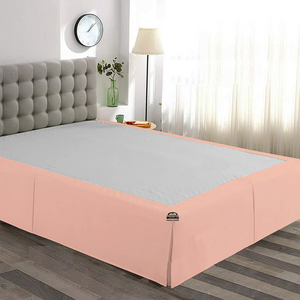 Peach Bed Skirt Solid Comfy Sateen