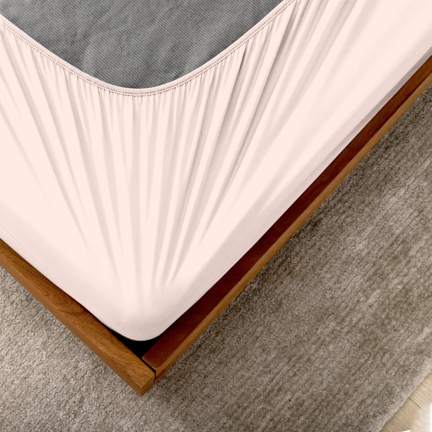 Peach Box Spring Cover