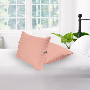 Peach Stripe Pillowcase Comfy Sateen