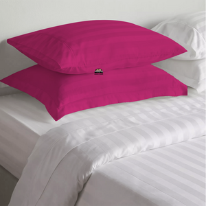 Hot Pink Stripe Pillow Shams Comfy Sateen