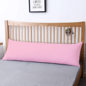 Pink Body Pillow Cover Solid Comfy Sateen