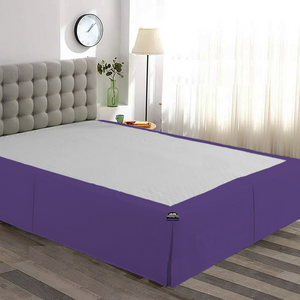 Purple Bed Skirt Solid Comfy Sateen