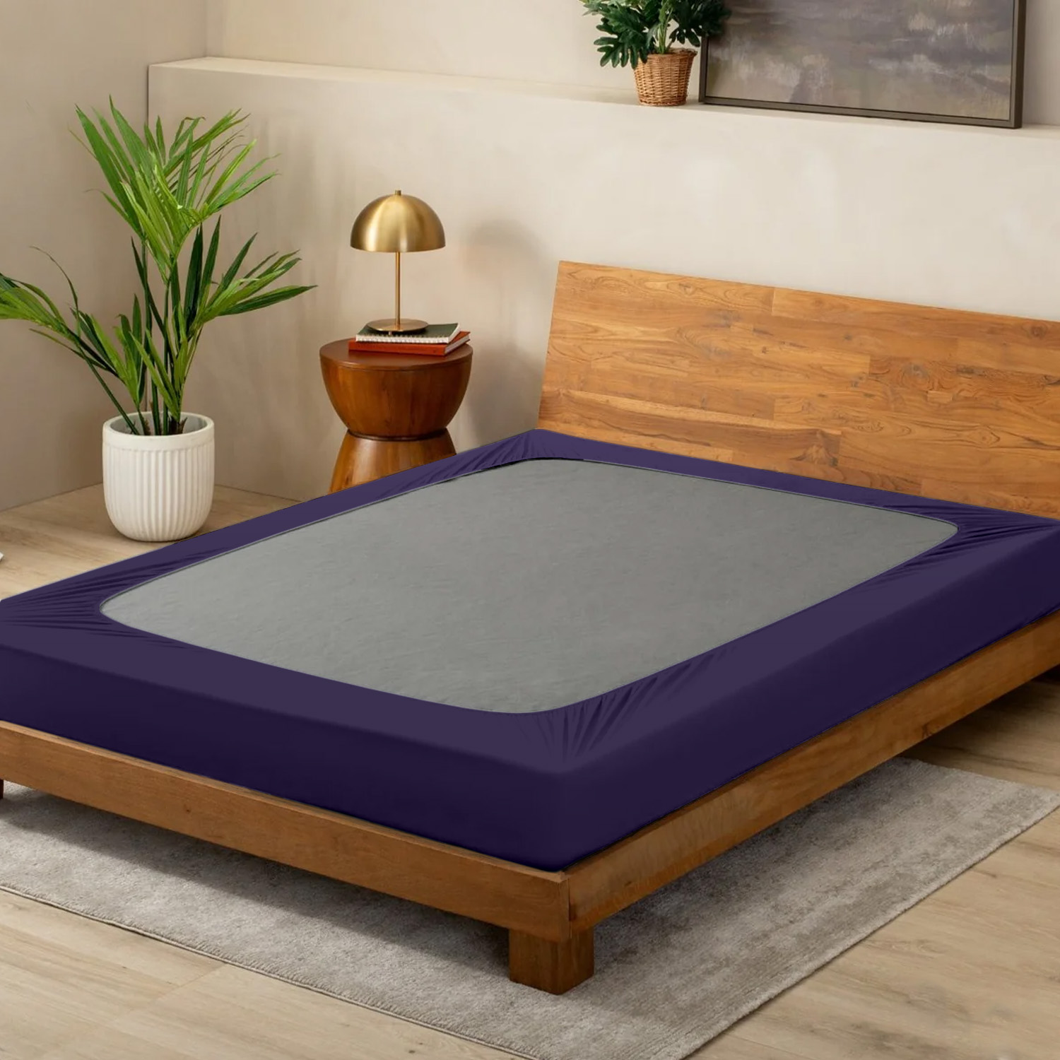 Purple Box Spring Cover