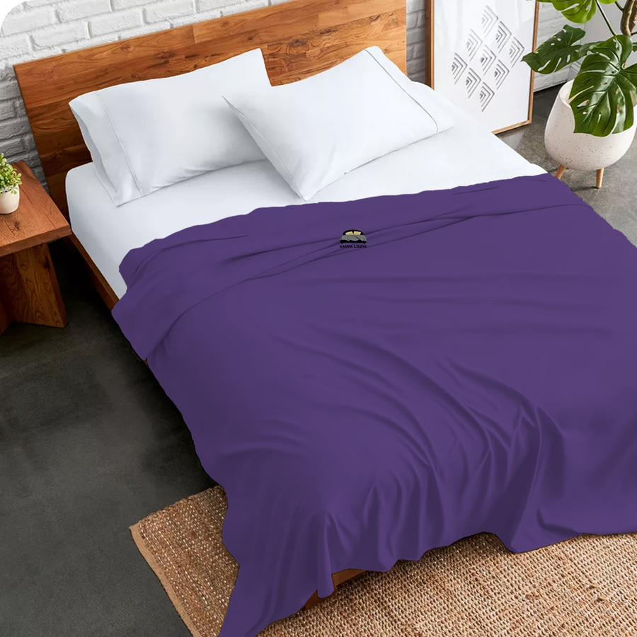 Buy Purple Flat Sheets Sold Separately AanyaLinen
