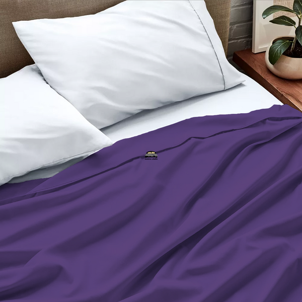Buy Purple Flat Sheets Sold Separately AanyaLinen
