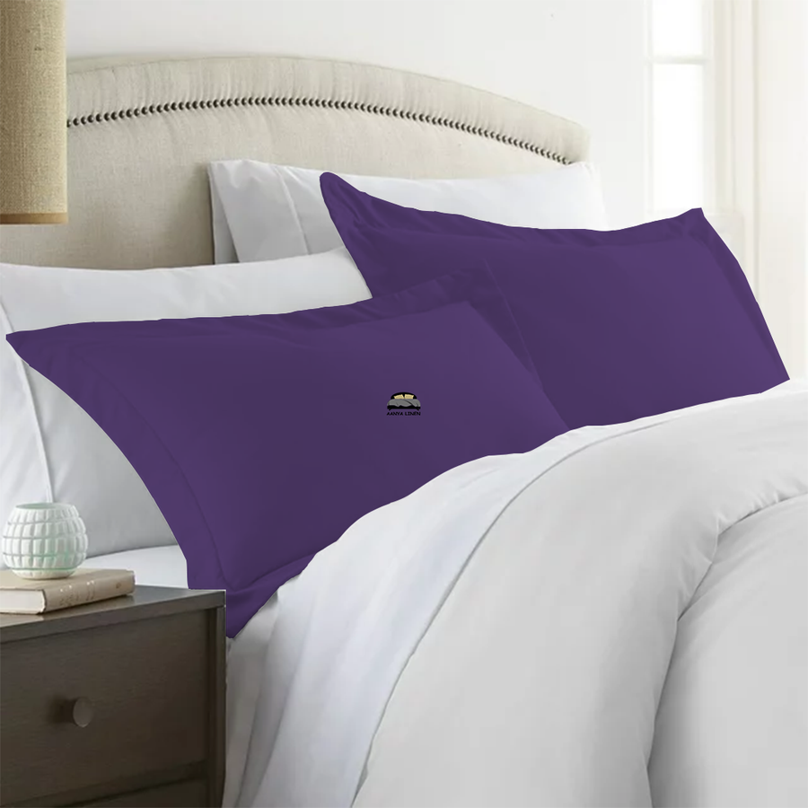 Dark Purple Pillow Shams For your better sleep AanyaLinen
