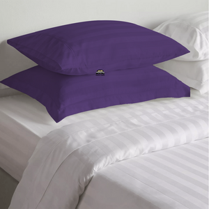 Purple Stripe Pillow Shams Comfy Sateen