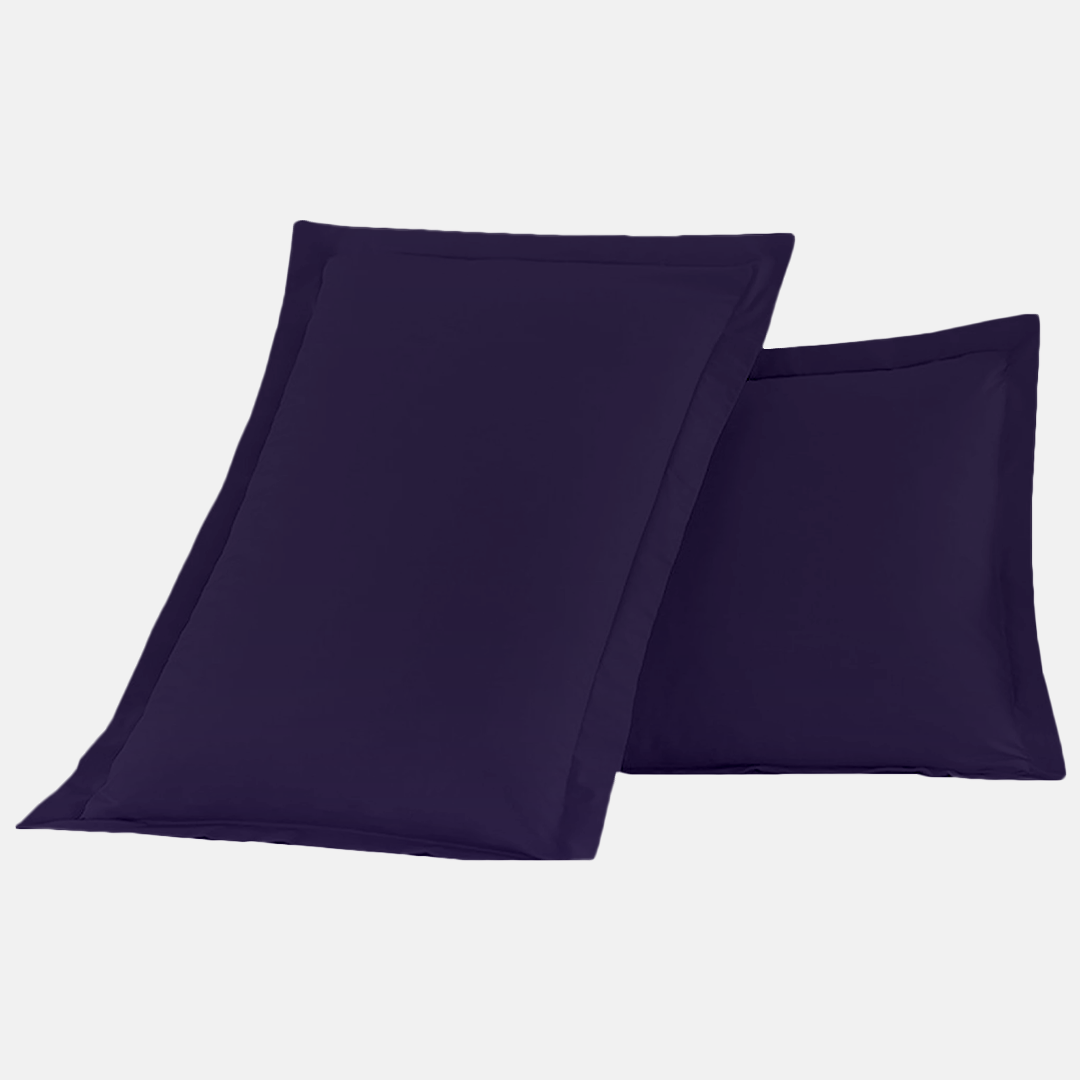 Purple Pillow Shams Solid Comfy