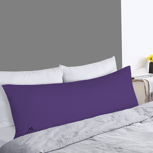 Purple Stripe Body Pillow Cover Comfy Sateen
