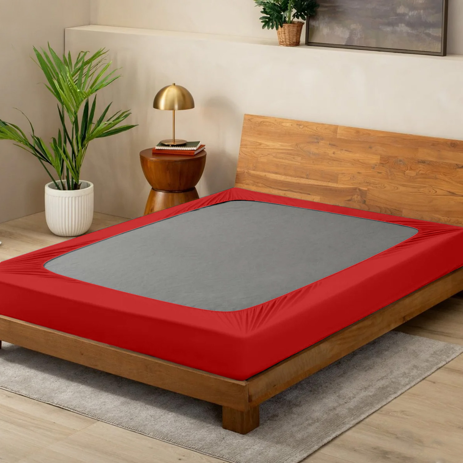 Red Box Spring Cover