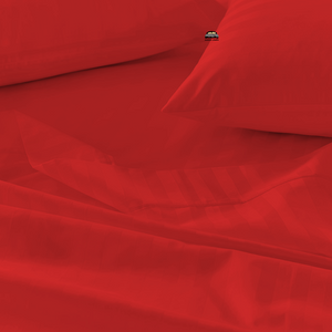 Red Stripe Sheet Set Comfy Sateen