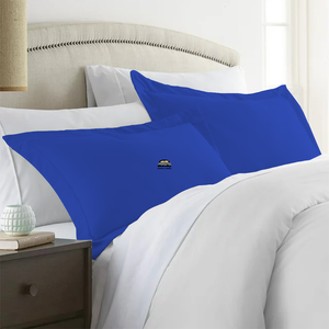Royal Blue Pillow Shams Solid Comfy Sateen