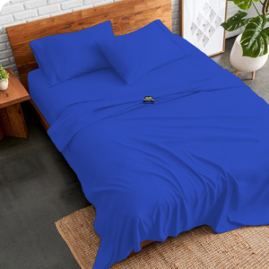 Royal Blue Sheet Set Bliss Solid Sateen