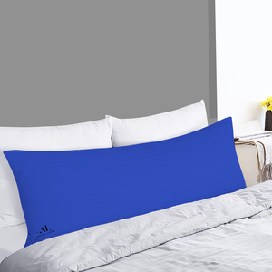 Royal Blue Stripe Body Pillow Cover Comfy Sateen