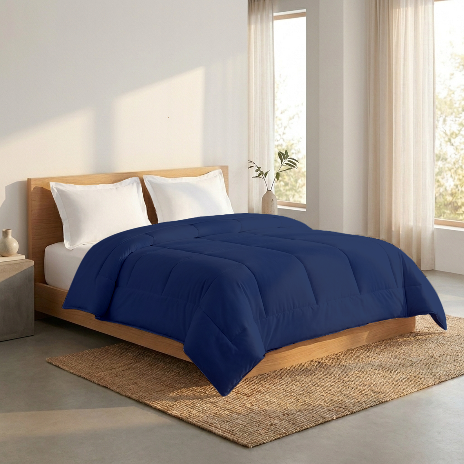Royal Blue Comforter 400 GSM Comfy Solid