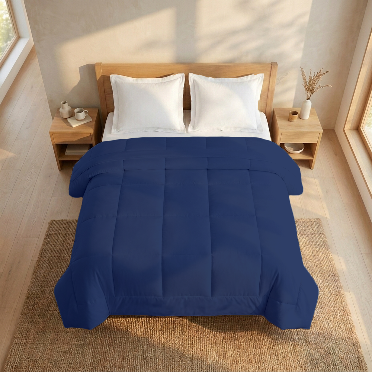 Royal Blue Comforter 400 GSM Comfy Solid