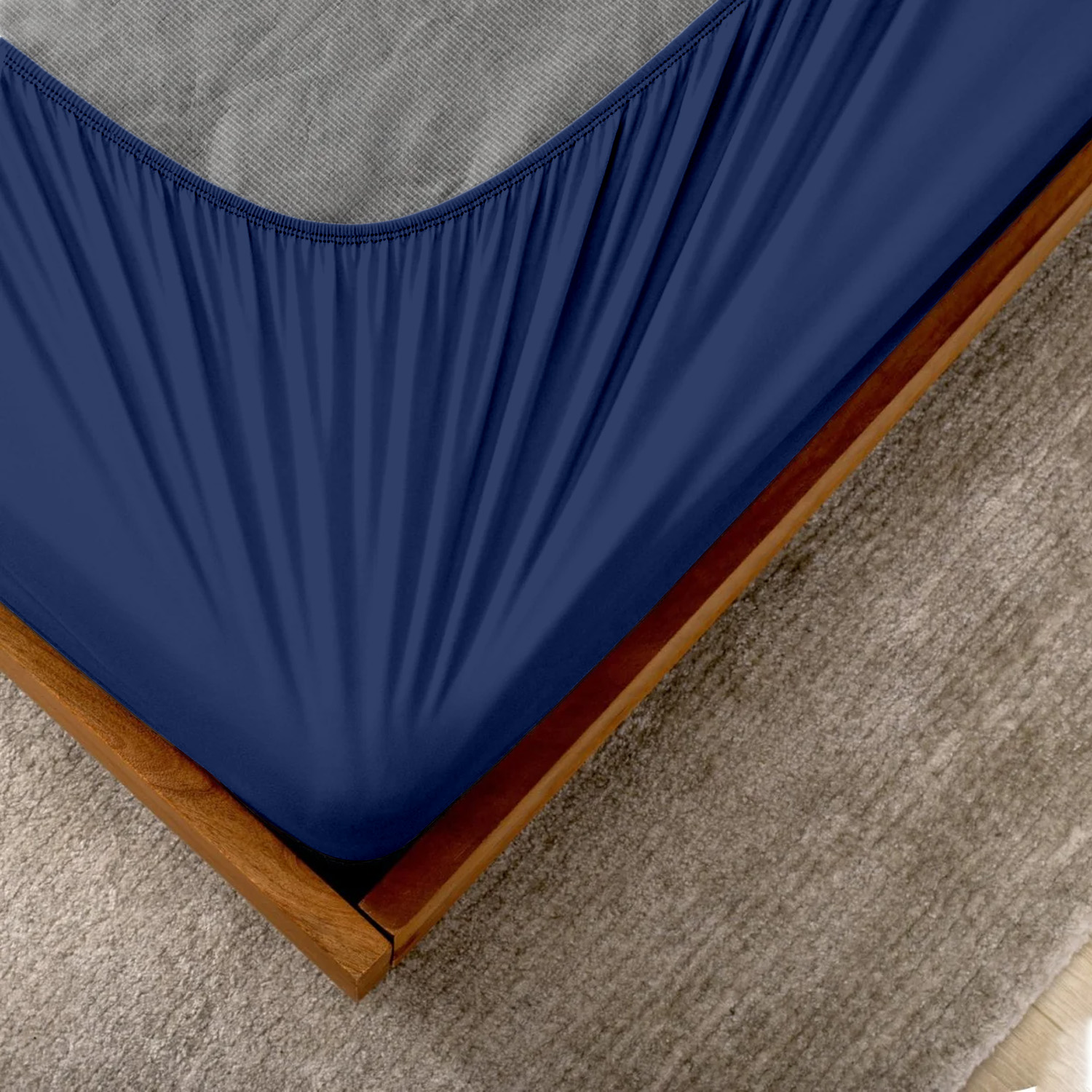 Royal Blue Box Spring Cover