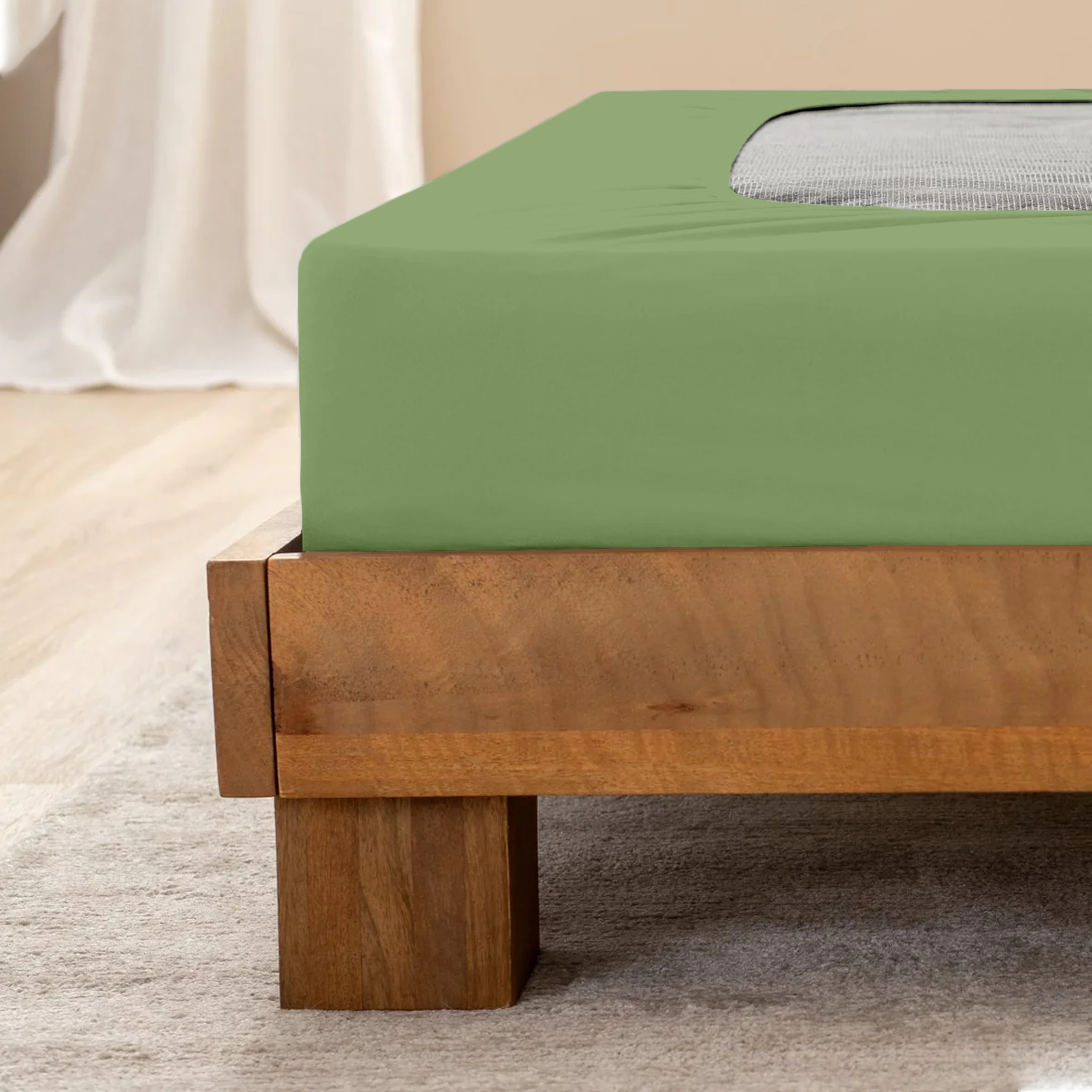 Sage Green Box Spring Cover