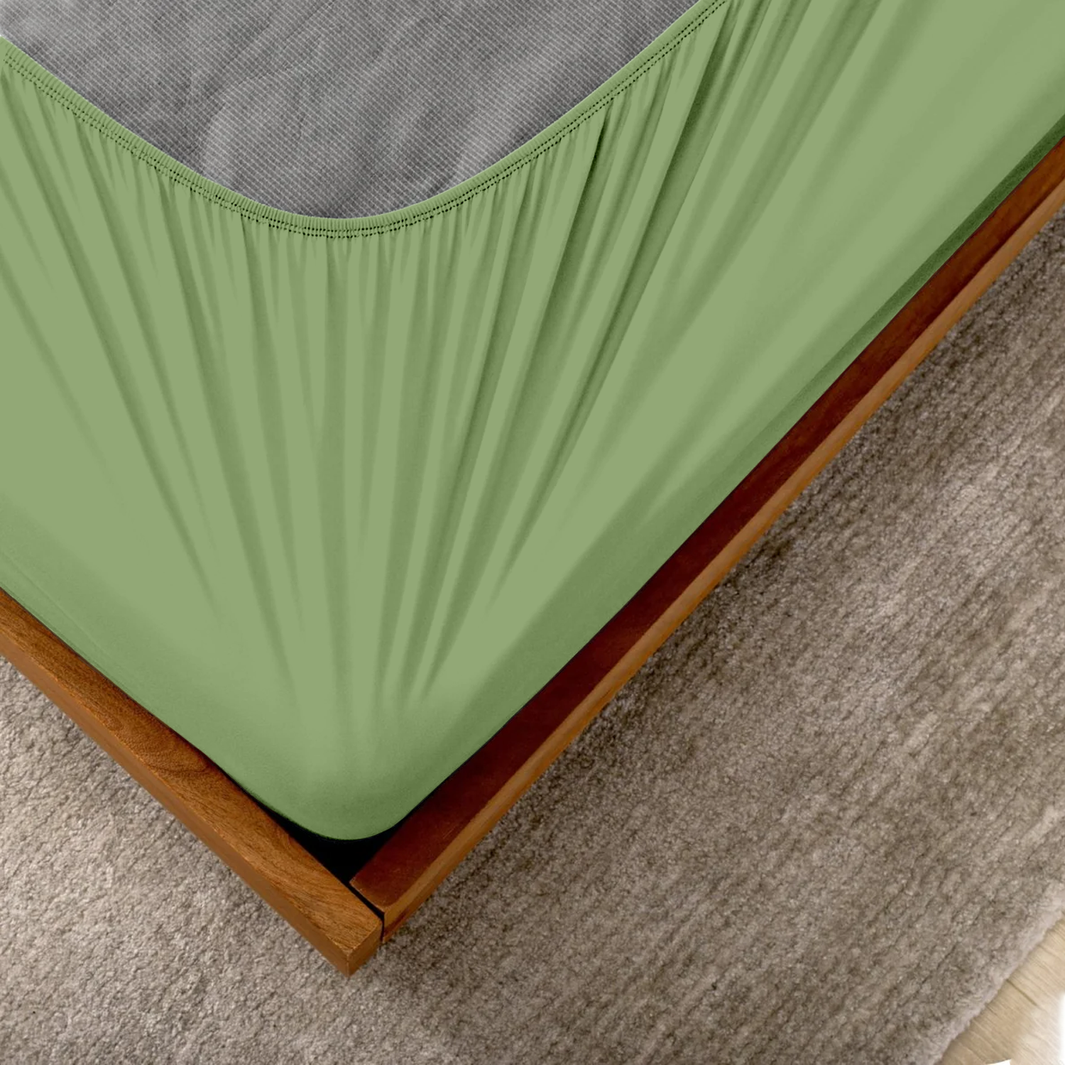 Sage Green Box Spring Cover