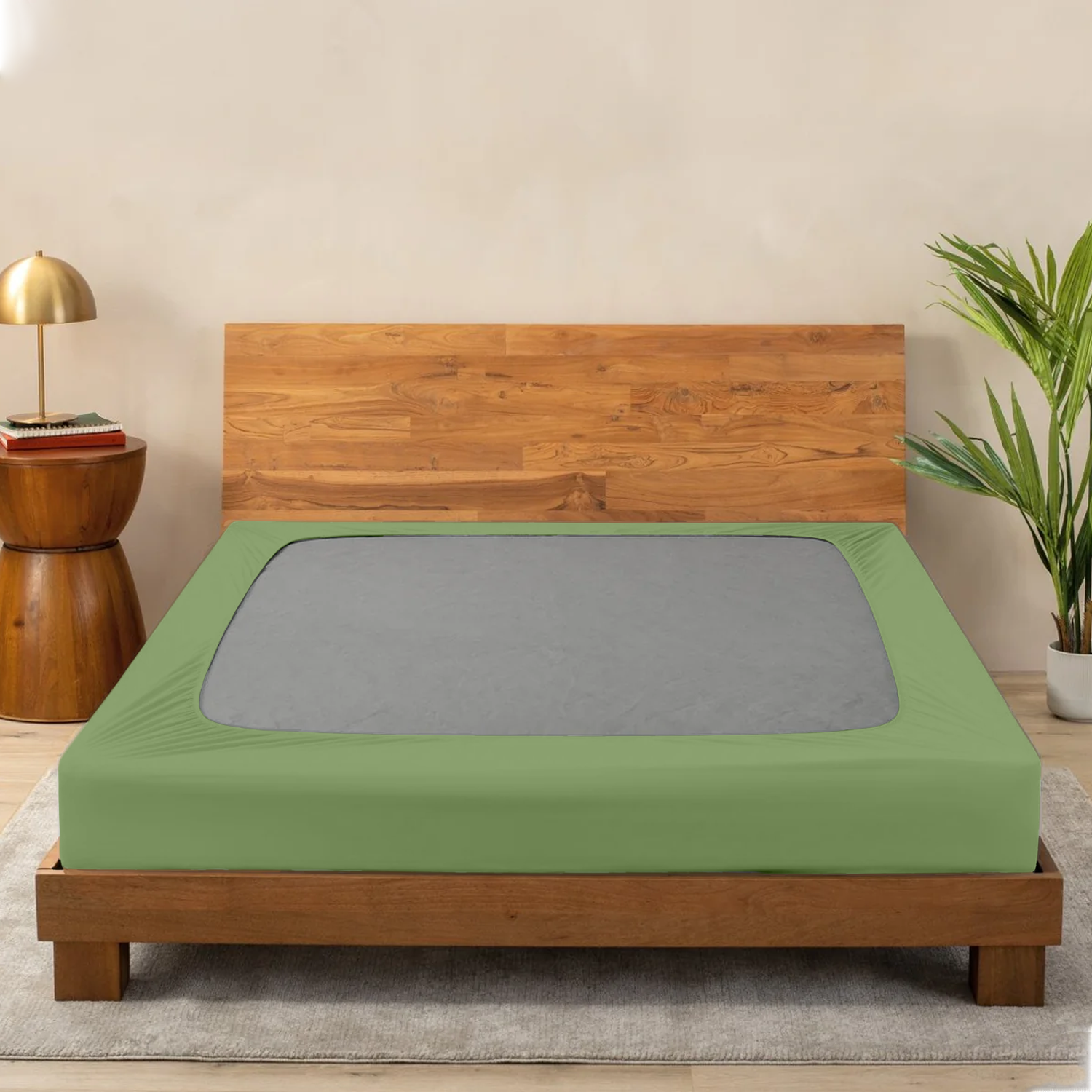 Sage Green Box Spring Cover