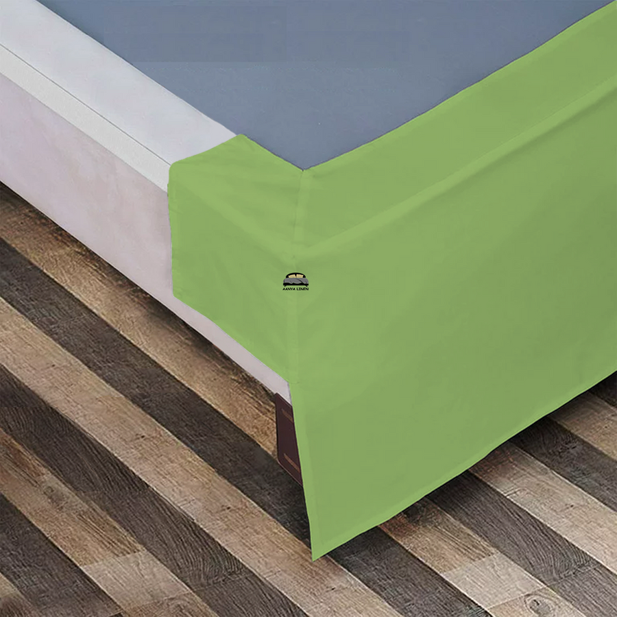 Sage Green Bed Skirt AanyaLinen