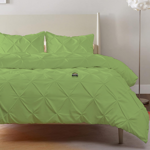 Sage Pintuck Duvet Cover Set Bliss