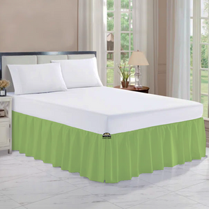 Sage Gathered Bed Skirt Bliss Solid