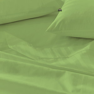 Sage Green Stripe Sheet Set Comfy Sateen