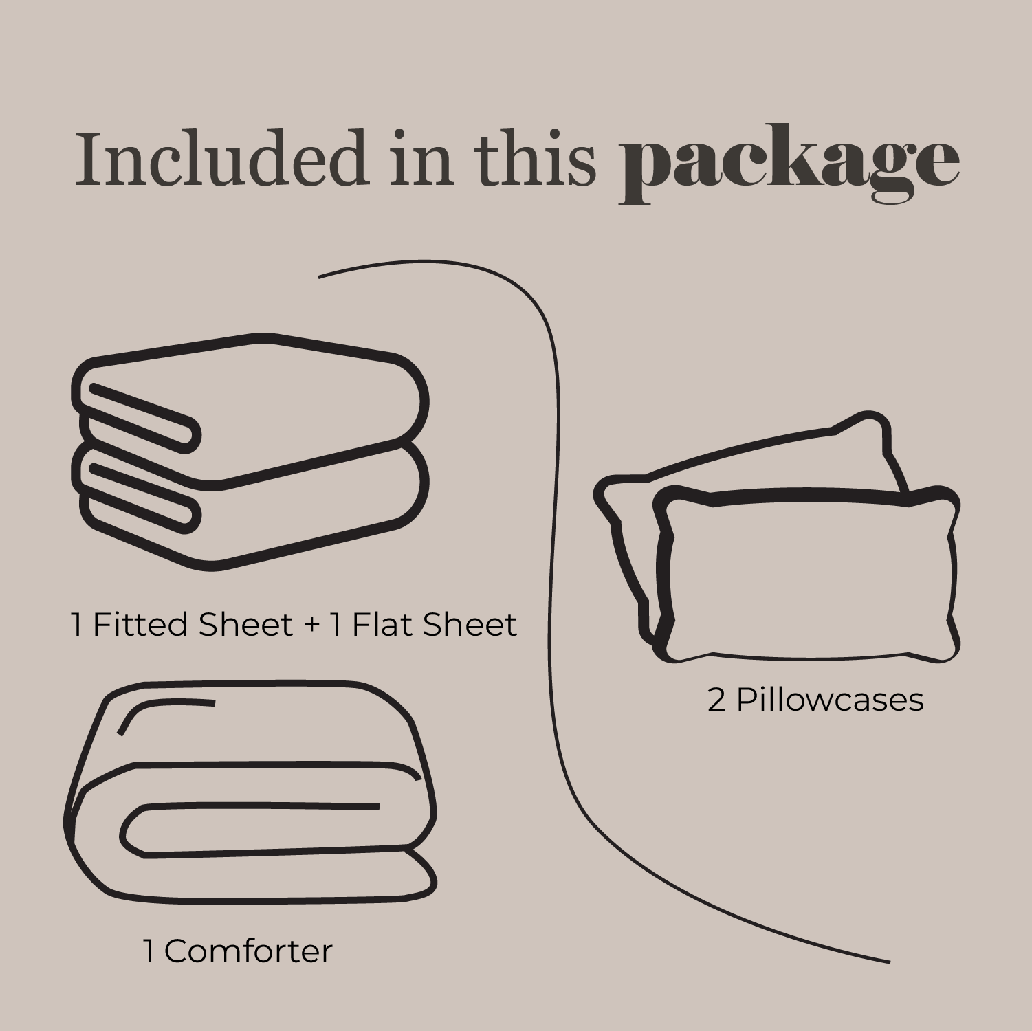 Black Sheet Set with Comforter