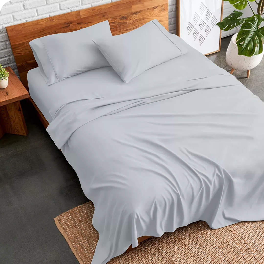 Light Grey Sheet Set with Comforter