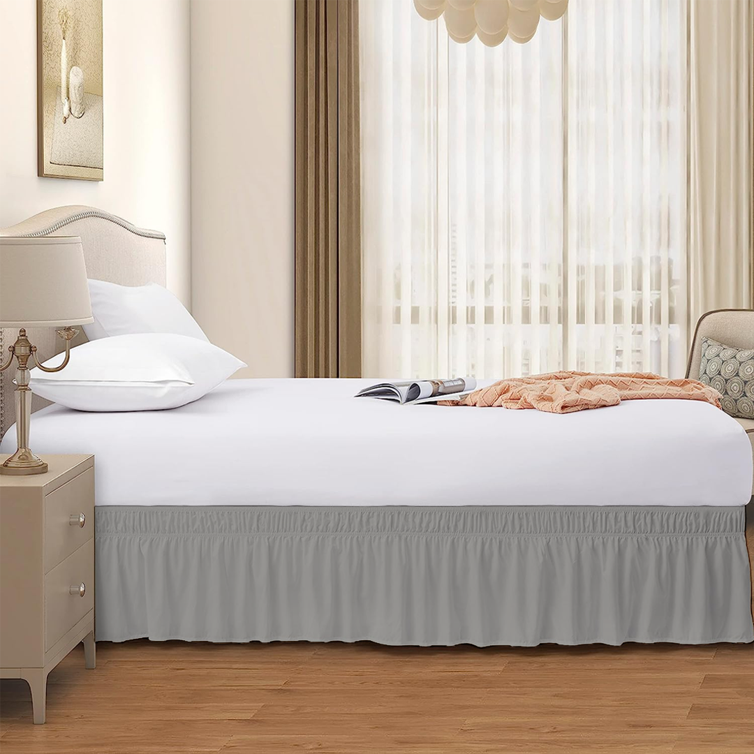 Texas King Wrap Around Bed Skirts - 400 Thread Count