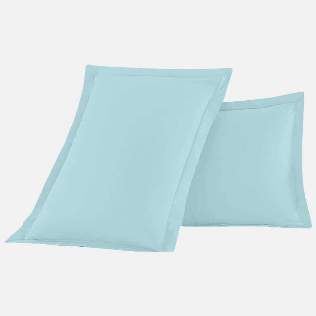 Solid Light Blue Pillow Shams