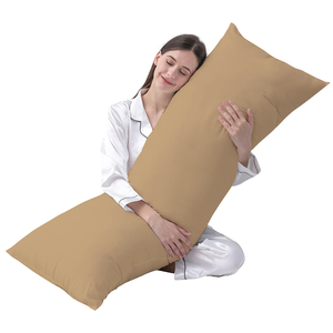 Taupe Body Pillowcase Solid Bliss Sateen