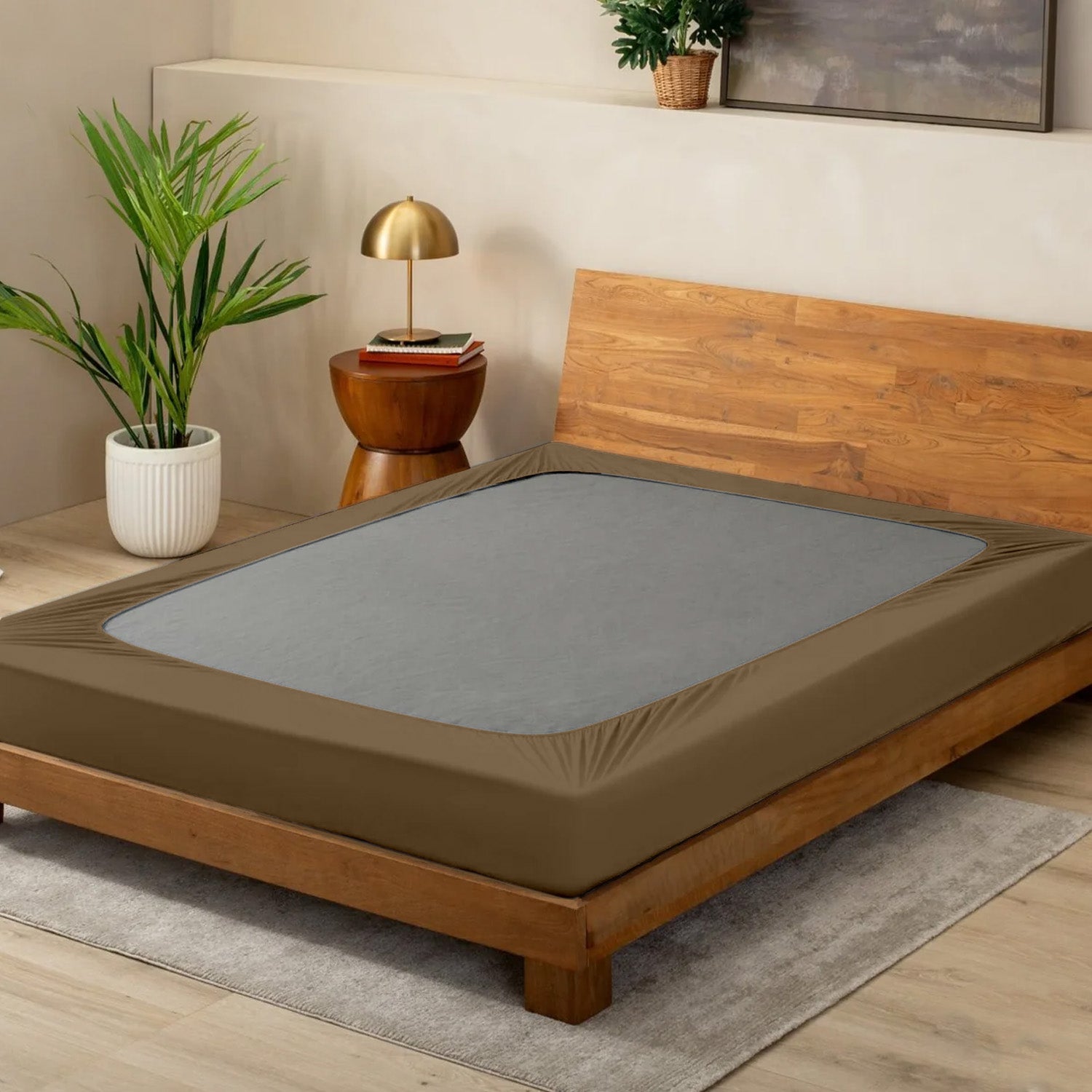 Taupe Box Spring Cover