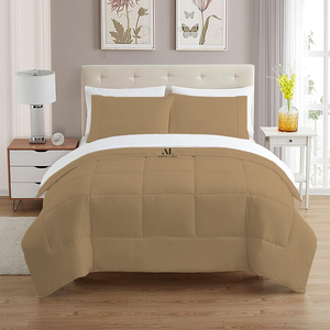 Taupe Comforter 400 GSM Bliss Sateen