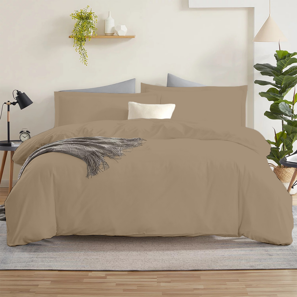 Oversized King Duvet Cover 116x98 3pc in Navy Blue