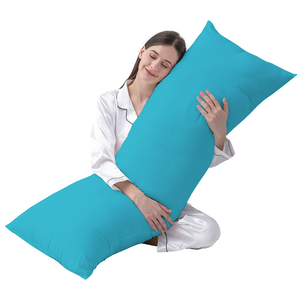 Turquoise Body Pillow Cover Solid Comfy