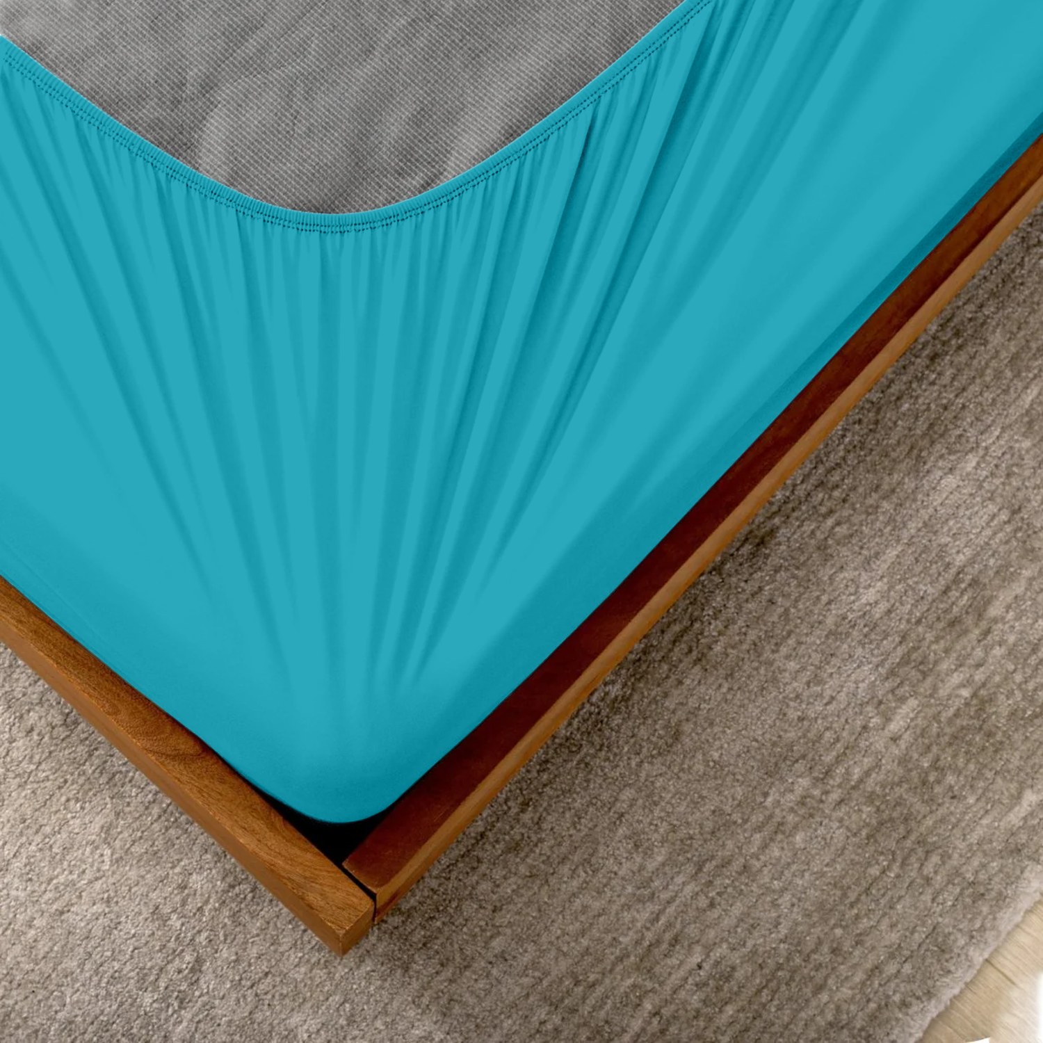 Turquoise Box Spring Cover