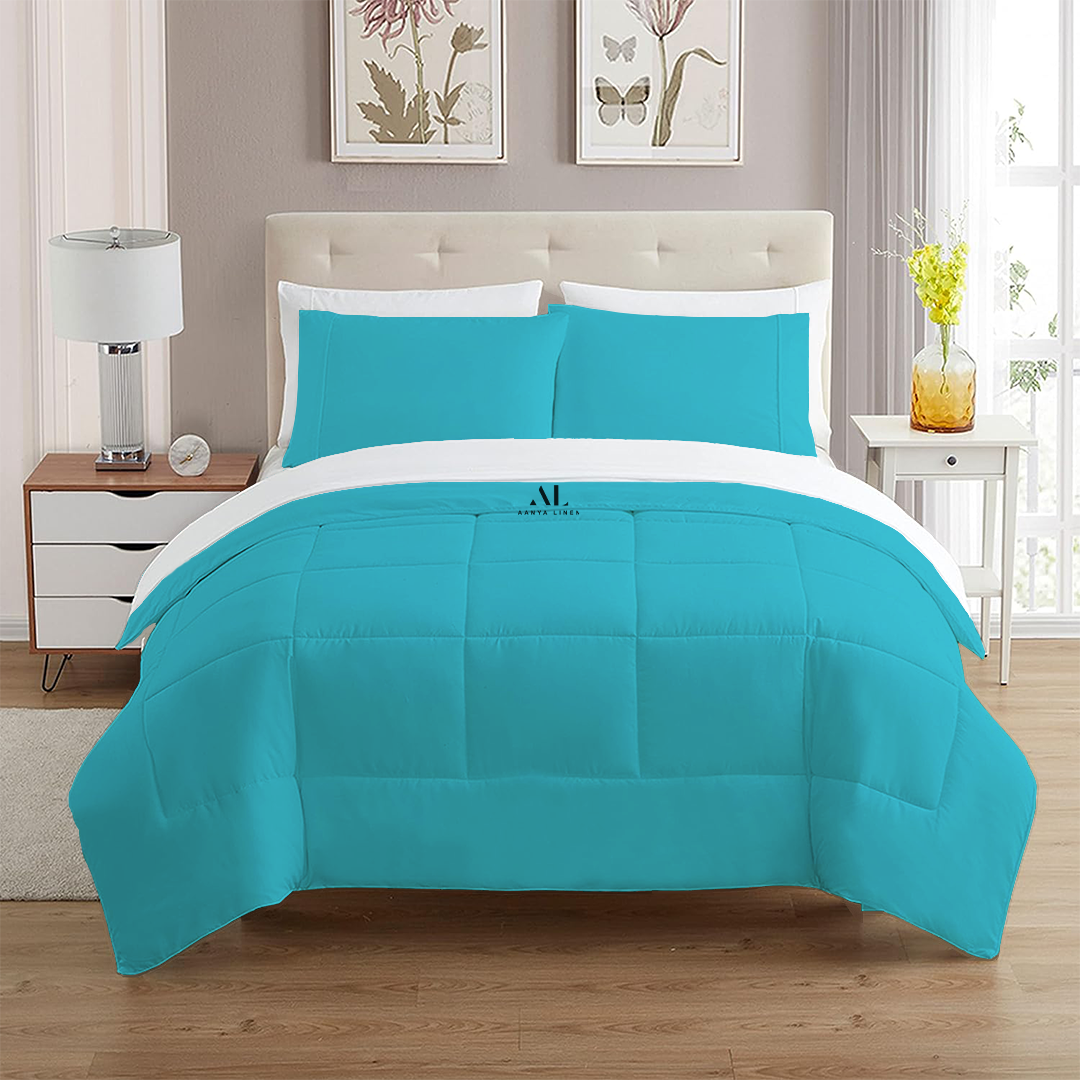 Turquoise Comforter Set at 10% Discount - AanyaLinen