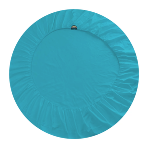 Turquoise Round Fitted Sheet Comfy Solid Sateen