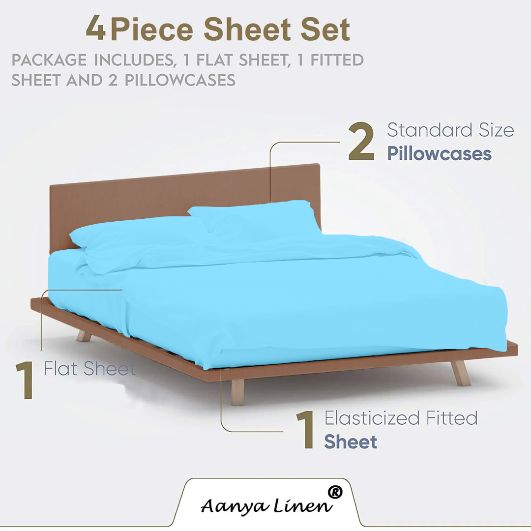 Light Blue Waterbed sheet
