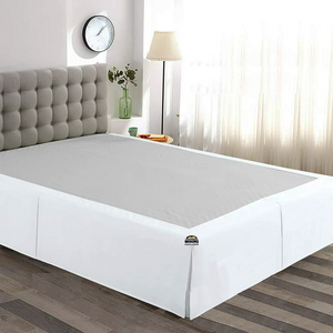 White Bed Skirt Solid (Bliss 400 Thread Counts)
