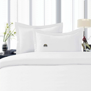 White Pillow Shams Solid Bliss Sateen