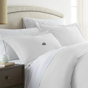 White Pillow Shams Solid Bliss Sateen