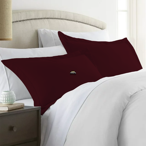 Solid Wine Pillow Shams (Comfy 300TC)